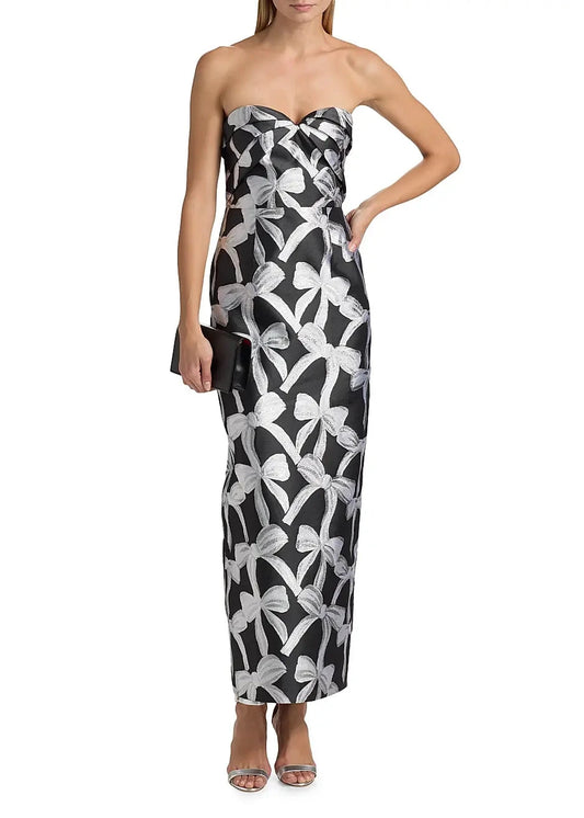 Donna Ribbon Jacquard Dress