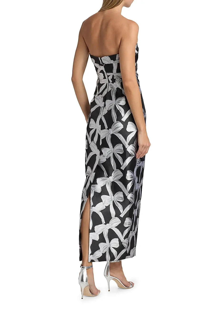 Donna Ribbon Jacquard Dress