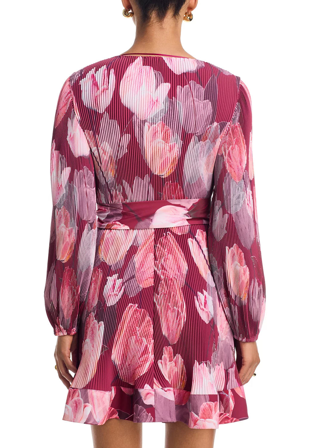Liv Printed Pleated Dress