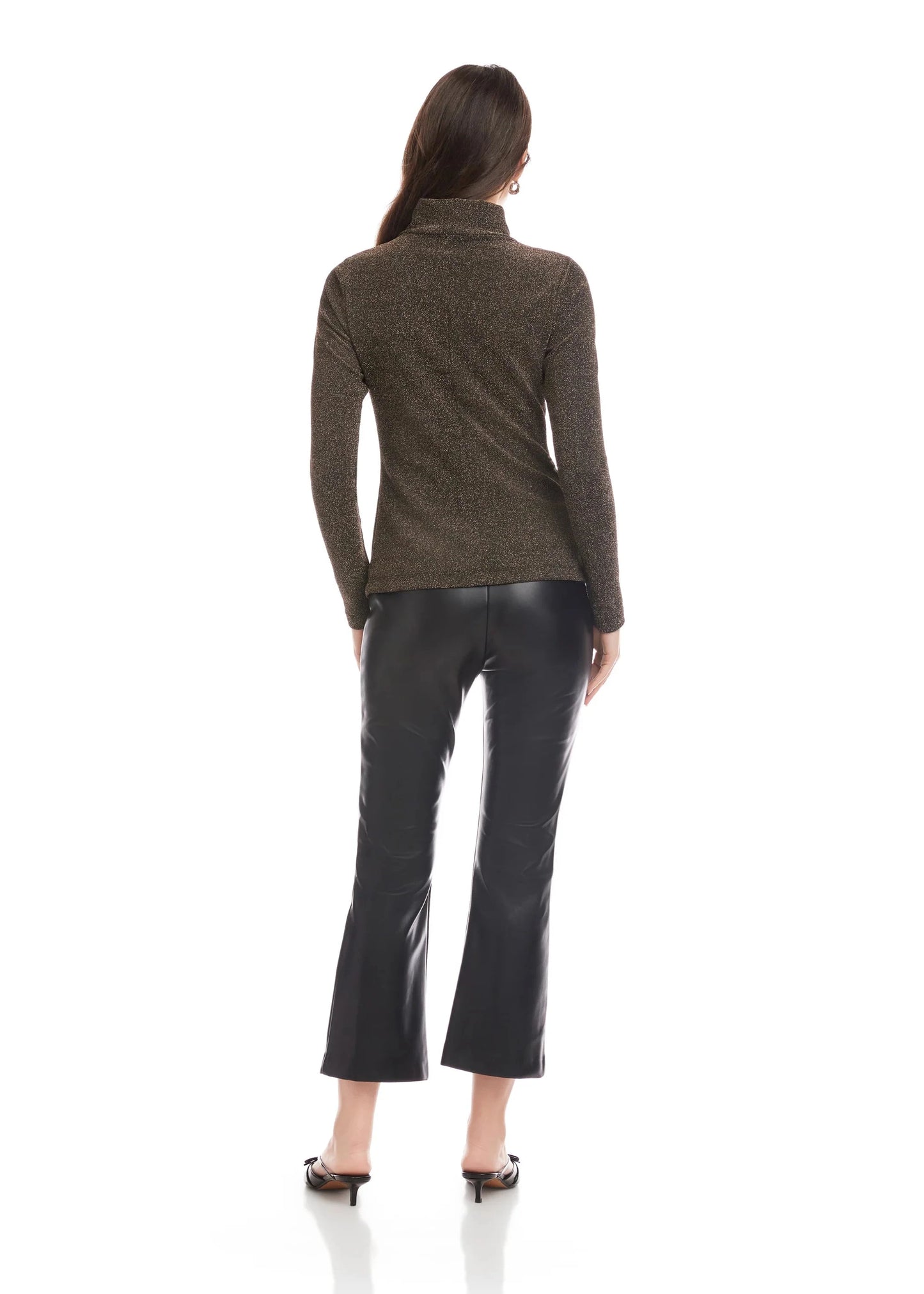 Adina Crossover Turtleneck Top