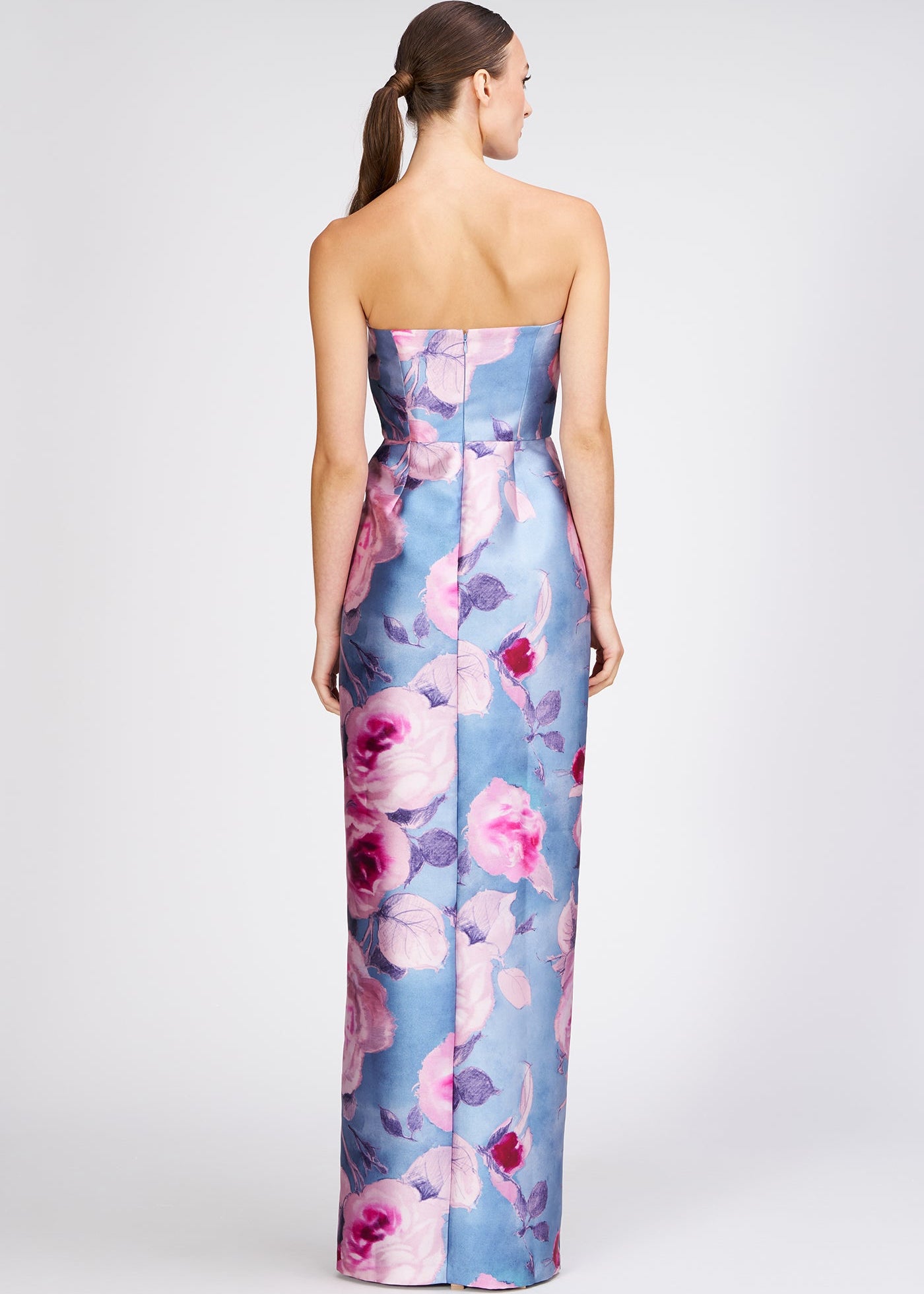 LUCIENNE STRAPLESS COLUMN GOWN
