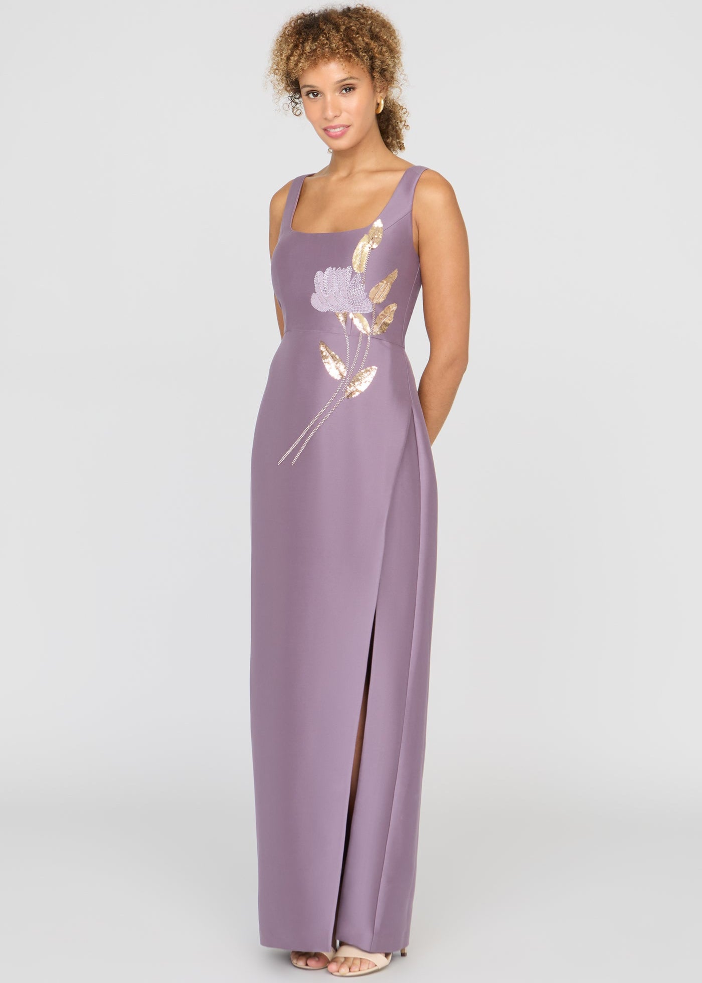 PALOMA EMBELLISHED COLUMN GOWN