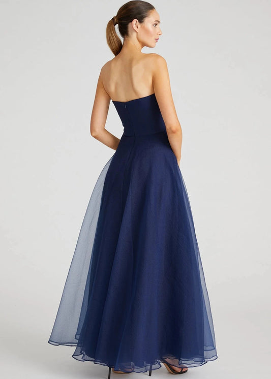 Teresa Strapless Draped Gown