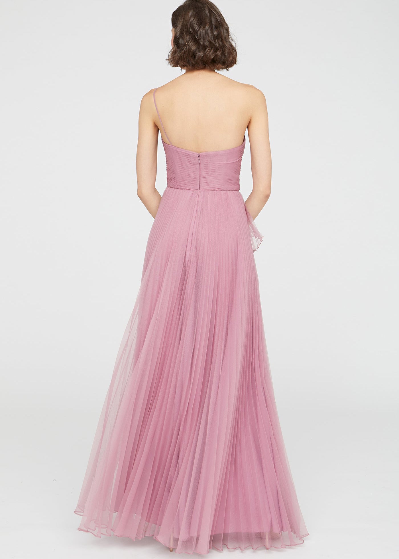 DELPHINE PLEATED ORGANZA GOWN