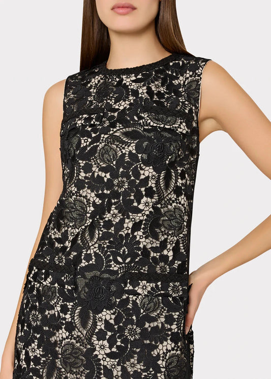 3D Garden Lace Sleeveless Mini Dress
