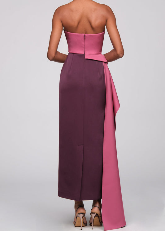 DIANE STRAPLESS 2 TONE GOWN
