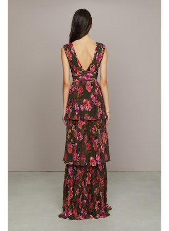 Fluer Pleated Gown