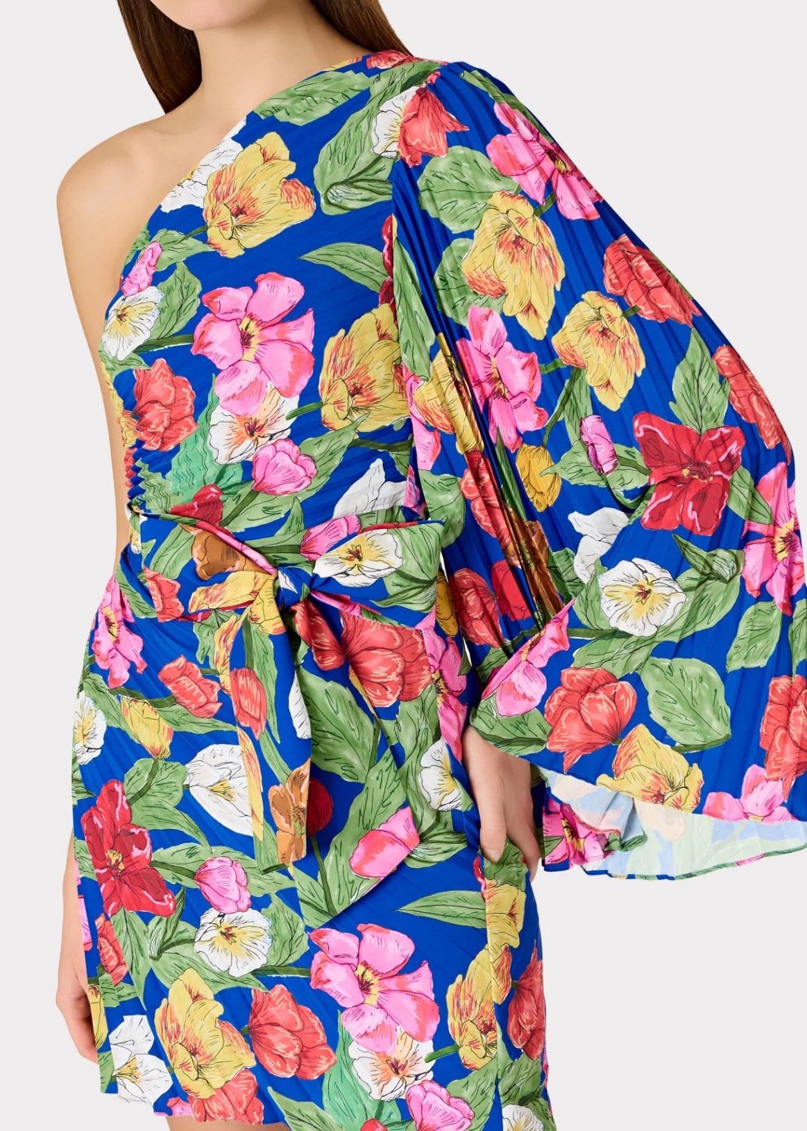 Linden Tulip Rosette Pleated Dress
