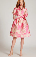 Load image into Gallery viewer, Puff Sleeve Abstract Print Collared Shirt Dress