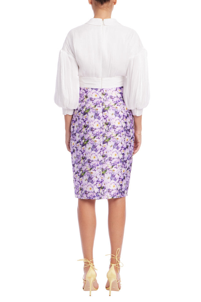 Quarter Sleeve Empire Waist Shirtdress