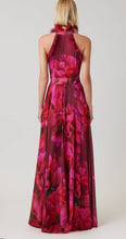 Load image into Gallery viewer, Chiffon Floral Organza Halter Gown