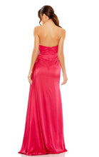 Load image into Gallery viewer, STRAPLESS ROUCHED EMBELLISHED GOWN