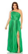 Load image into Gallery viewer, One Shoulder Embellished Pleated Dress
