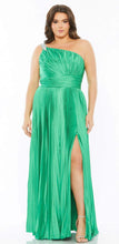 Load image into Gallery viewer, One Shoulder Embellished Pleated Dress