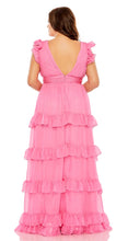 Load image into Gallery viewer, Tiered V-Neckline Ruffle Gown