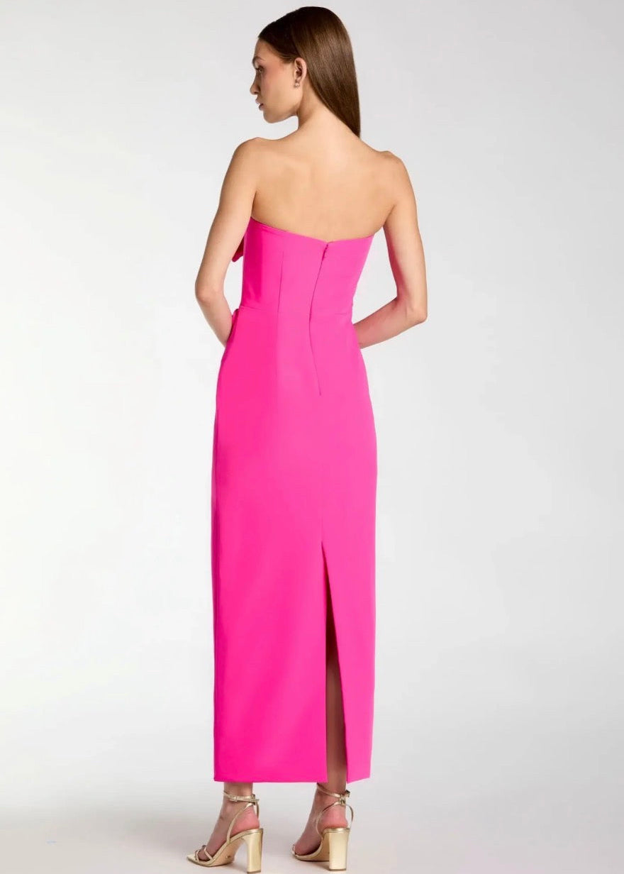 Strapless Crepe Dress