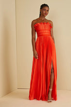 Load image into Gallery viewer, Losey Ruffle Neck Gown