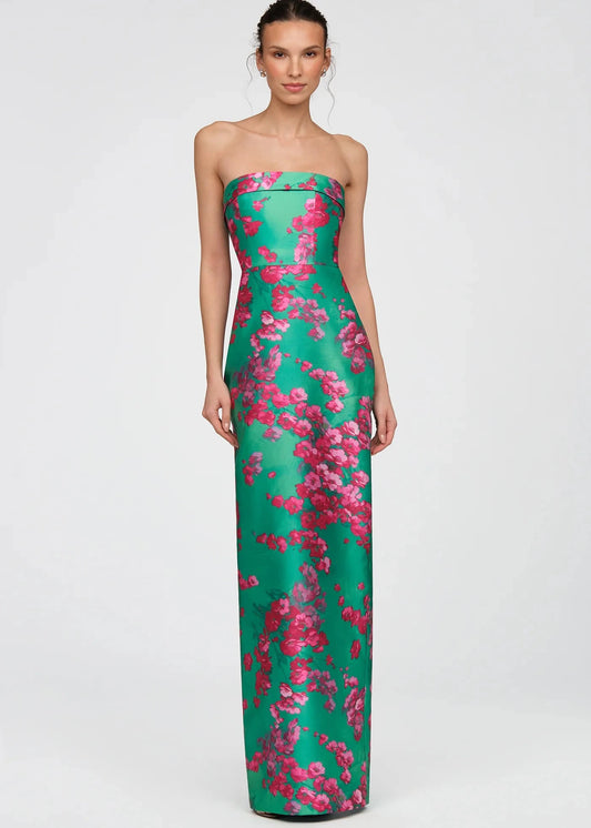 Cleo Strapless Column Gown