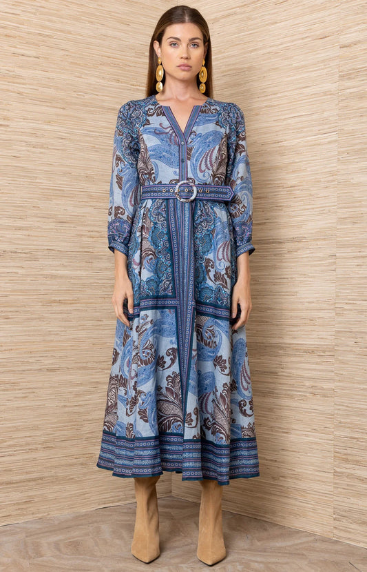 Hestia Linen Long Dress