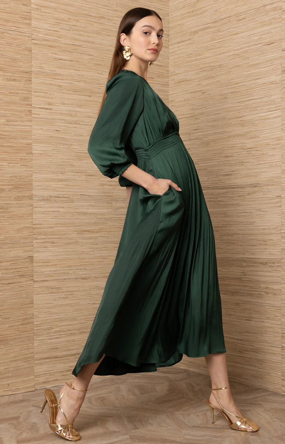 Adriel Solid Maxi Dress