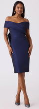 Load image into Gallery viewer, Jacquard Portrait Bow Back Dress