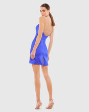 Load image into Gallery viewer, Rhinestone Strap Satin Mini Dress