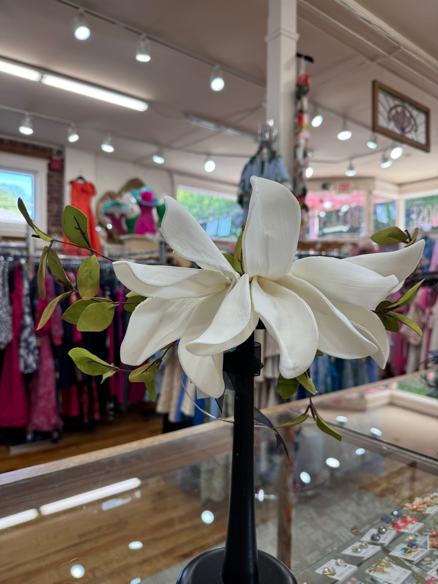 White Magnolia Fascinator