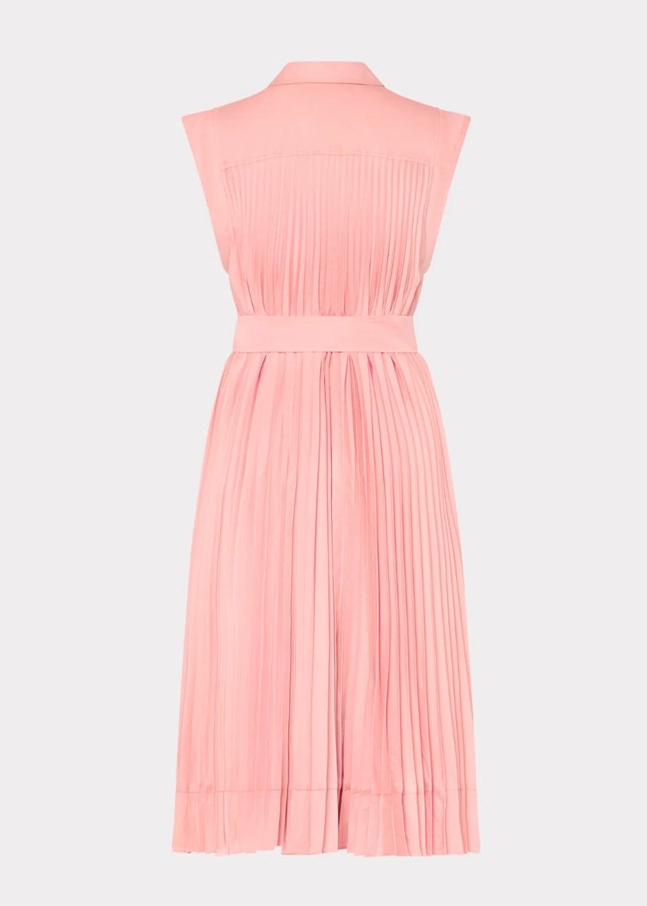 Johanna Pleated Twill Midi Dress