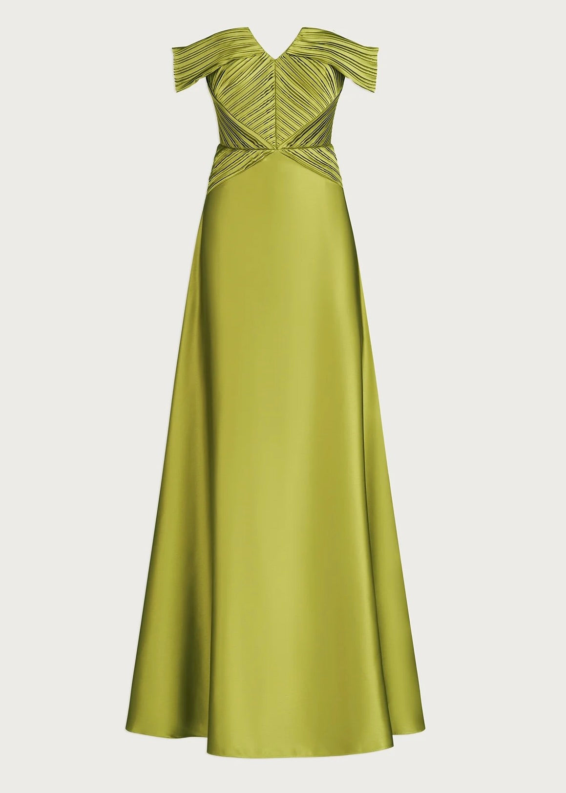 Venus Off Shoulder Draped Gown