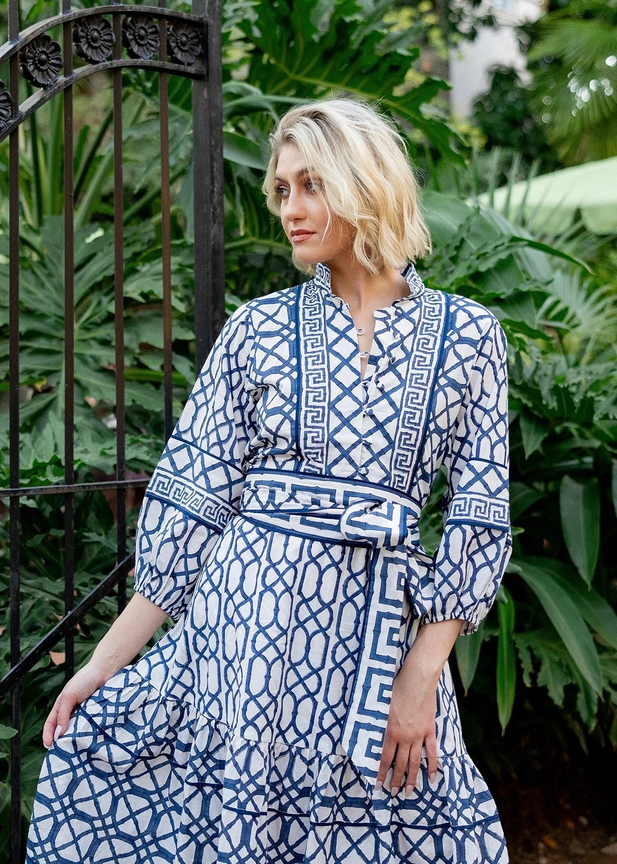 Flounce Midi Dress
