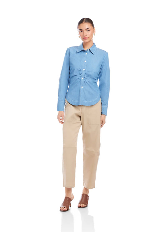 Norlyn Side Shirred Shirt