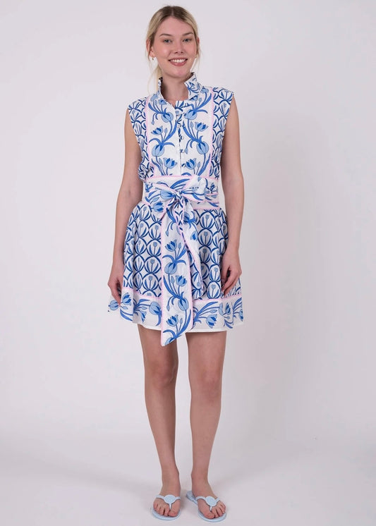 Sleeveless Flounce Mini Dress