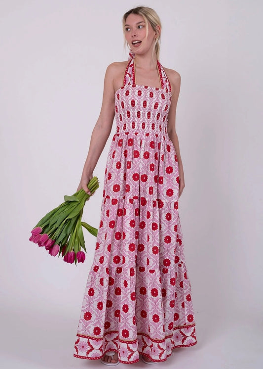 Smocked Halter Dress