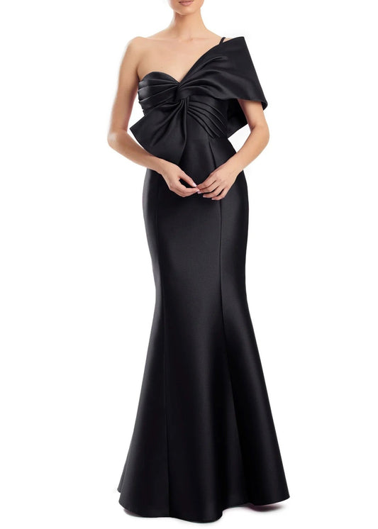 One Shoulder Bow Gown