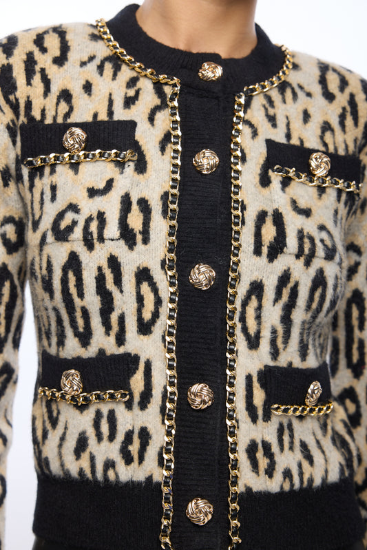 SELMA LEOPARD CARDIGAN