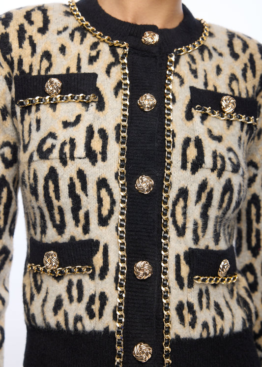 SELMA LEOPARD CARDIGAN