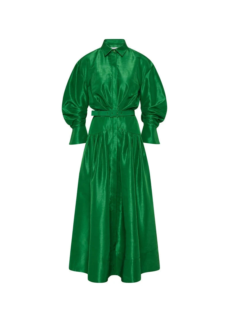 Maple Shirt Midi Dress