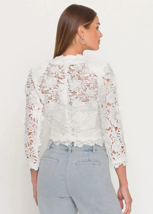 Myra 3D Butterfly Lace Jacket