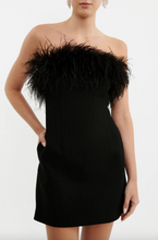 Load image into Gallery viewer, After Hours Feather Mini Dress