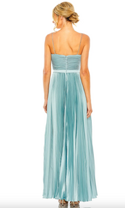 Strapless Pleated Dress