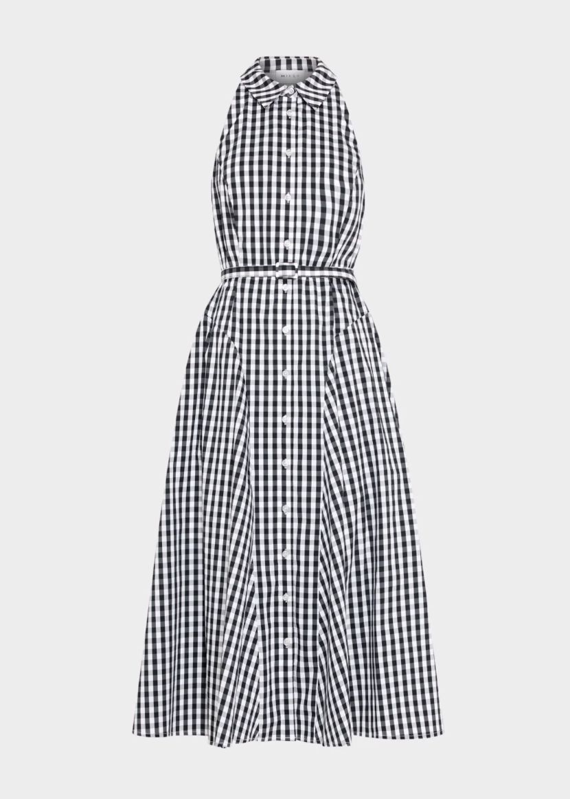 Maxine Gingham Midi Dress