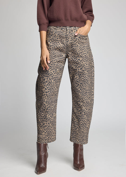 COBEL LEOPARD JEANS