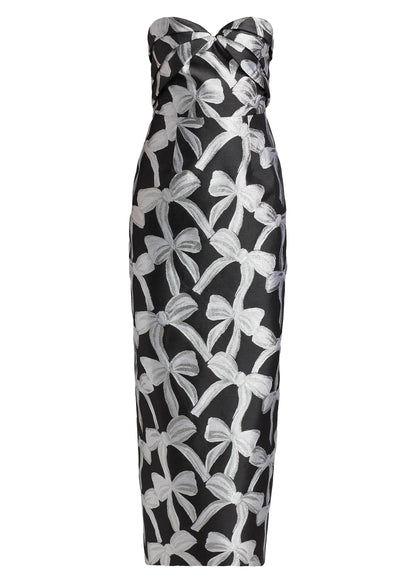 Donna Ribbon Jacquard Dress