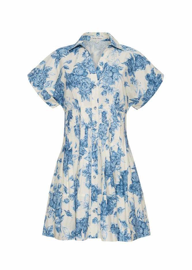 Tossed Floral Blue