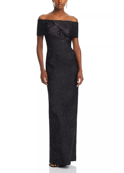 Jacquard Portrait Gown