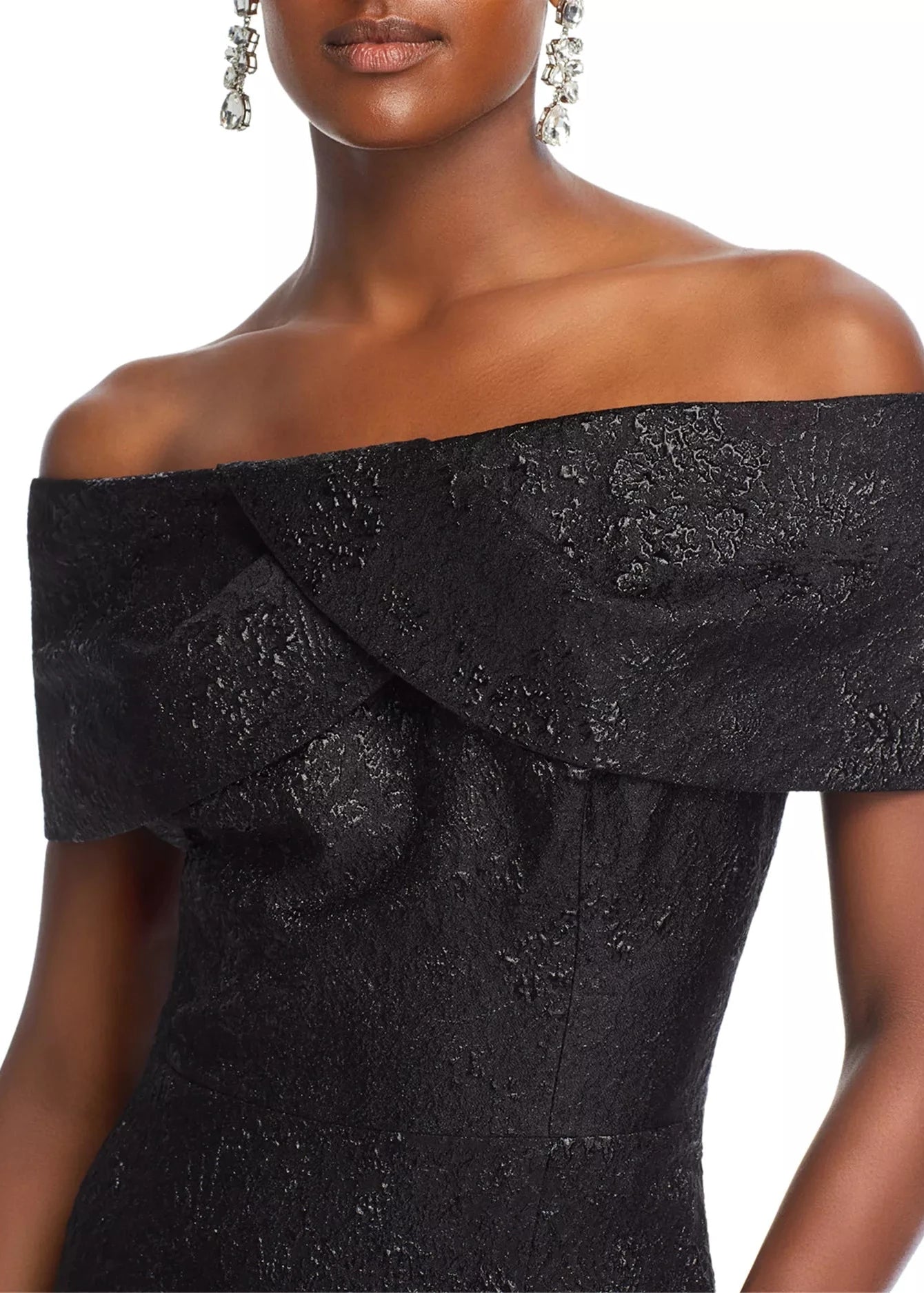 Jacquard Portrait Gown