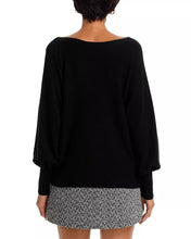 Load image into Gallery viewer, Ida Crystal Bow Cold Shoulder Sweater