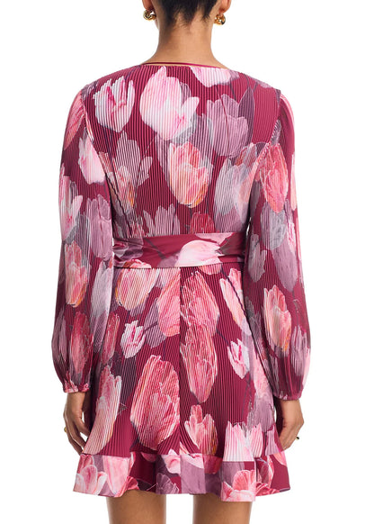Liv Printed Pleated Dress