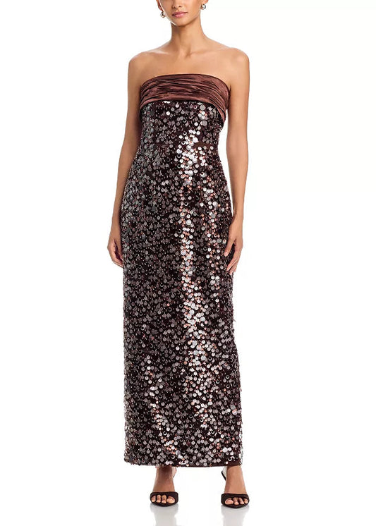 Hanna Sequined Column Maxi Dress