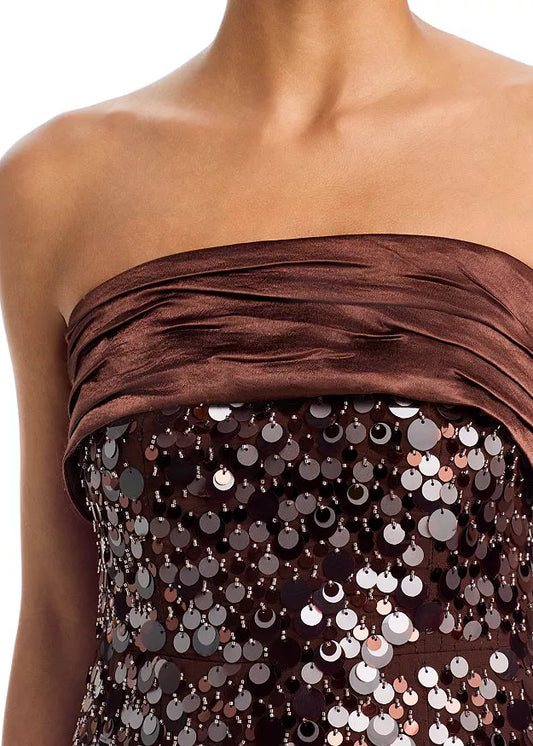 Hanna Sequined Column Maxi Dress